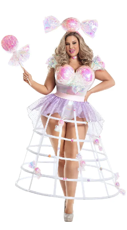 Plus Size Bon-Bon Queen Costume,=