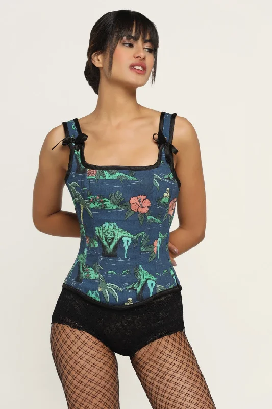 Monster Flower Overbust corset