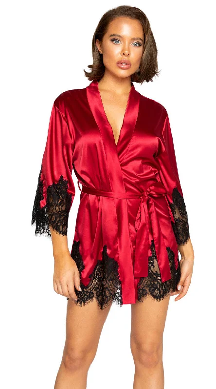 Fire Me Up Satin Robe