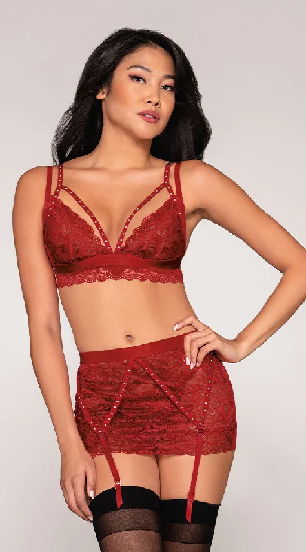 Garnet Stunner Bralette Set