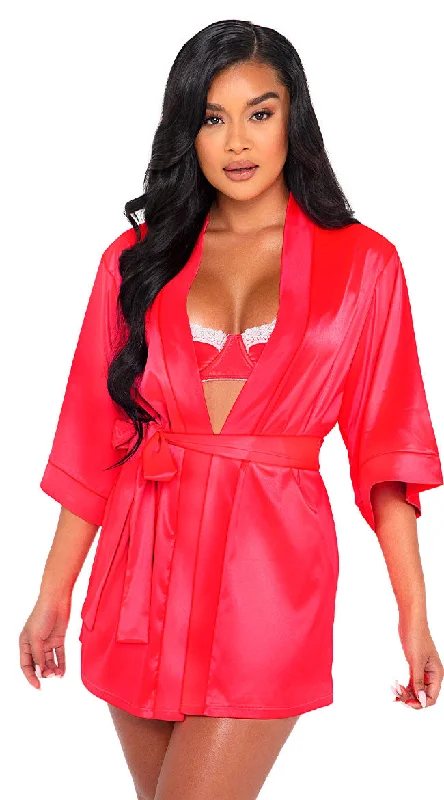 Kiss Lounge Satin Robe