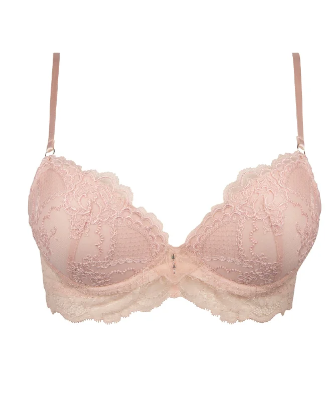 Sublime en Dentelle Rose Contour Plunge Bra