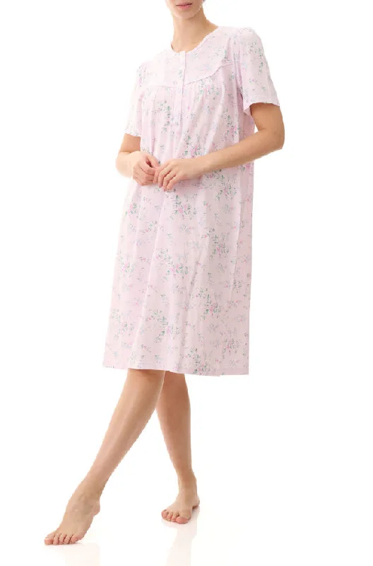 Callie Short Sleeve Cotton Nightie (Lilac)