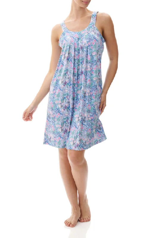 Sky Sleeveless Nightie (Blue)