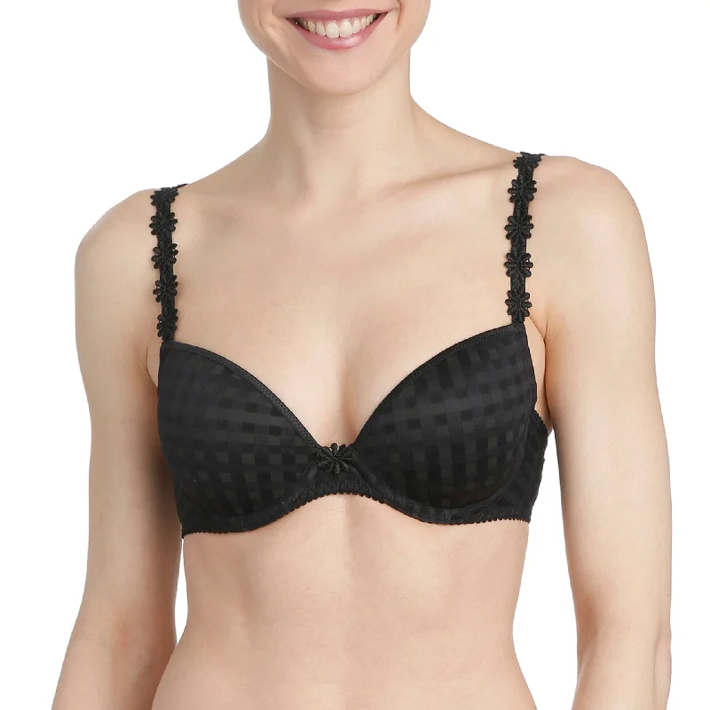 Bra with a multi - way strap system for different outfits​ Avero Plunge Bra | Black