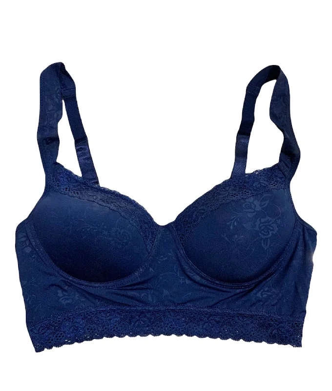 Imported Stocklot Branded Pushup Bra - Padded Bra - Blue