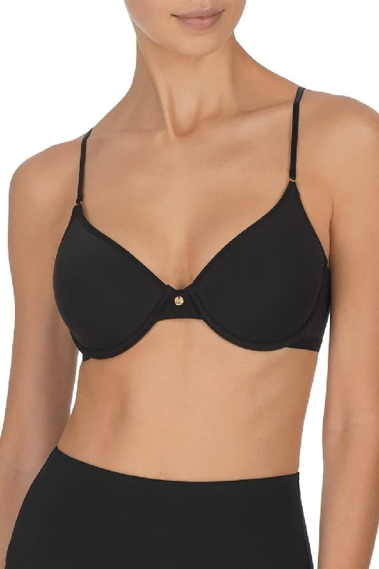 Bra with a plus - size convertible strap for versatility​ Understated Contour Bra | Black