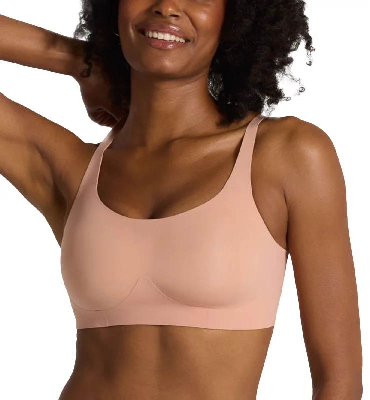 Bra with a plus - size padded strap for reduced shoulder strain Evelyn & Bobbie STRUCTURED SCOOP Bralette (1801) - Himalayan Salt Bra with a plus - size padded strap for reduced shoulder strain Evelyn & Bobbie STRUCTURED SCOOP Bralette (1801) - Himalayan Salt