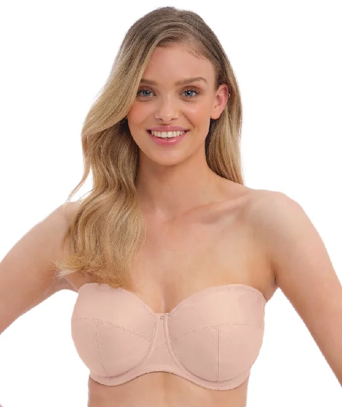 underwire sports bras for extra stabilityFantasie Aura Underwire Strapless Bra - Natural Beige