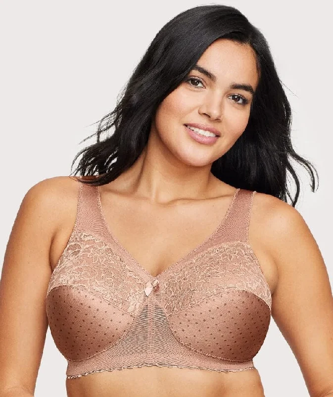 Glamorise Magiclift Original Wire-Free Support Bra - Cappuccino