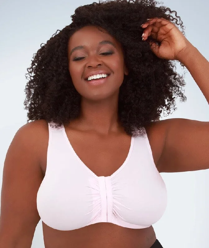 sexy backless push up brasLeading Lady Laurel Wire-free Front Close Comfort Bra - Pink Crush