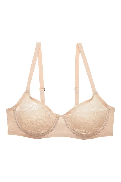 Bra with padded straps to reduce shoulder strain​ Levitate Unlined Underwire Bra