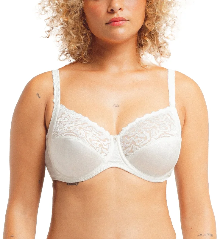 Front - closure bras for easy on and off Louisa Bracq Electric Waves Full Cup Underwire Bra (49401) - Pearl Front - closure bras for easy on and off Louisa Bracq Electric Waves Full Cup Underwire Bra (49401) - Pearl