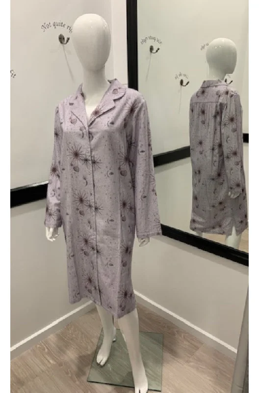 Celestial Flannelette Cotton Nightie (Celestial) Available in sizes XL-2XL.