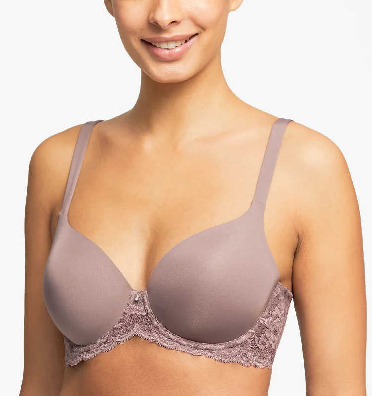 Bra with a cotton - lined cup for a natural and soft feel​ Montelle Pure Plus Almond Spice T Shirt Bra 9320