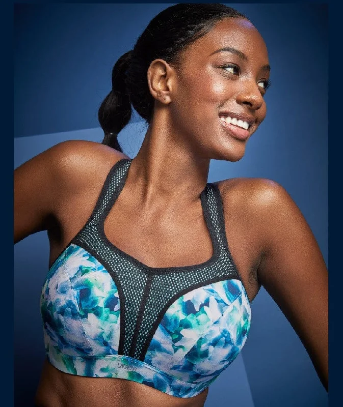 plus size bralette bras for comfortPanache Sport Power Underwired Sports Bra - Digital Bloom