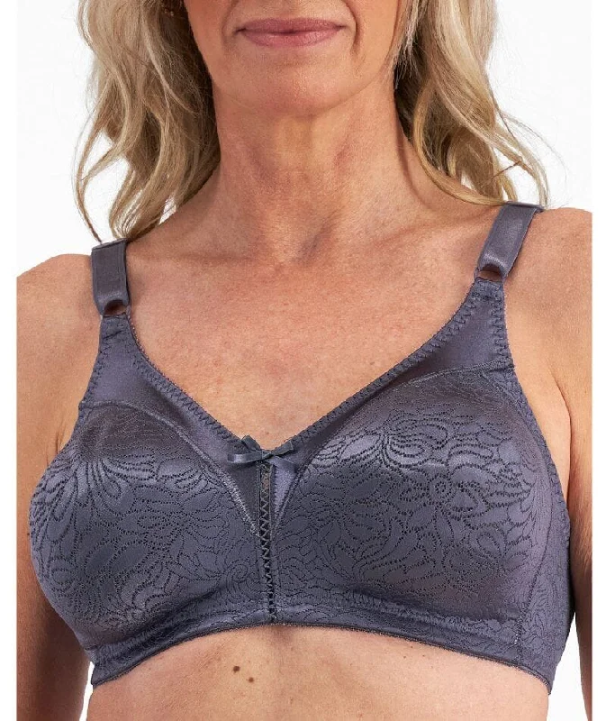 Playtex Classics Full Coverage Non-Contour Bra - Charcoal Lace