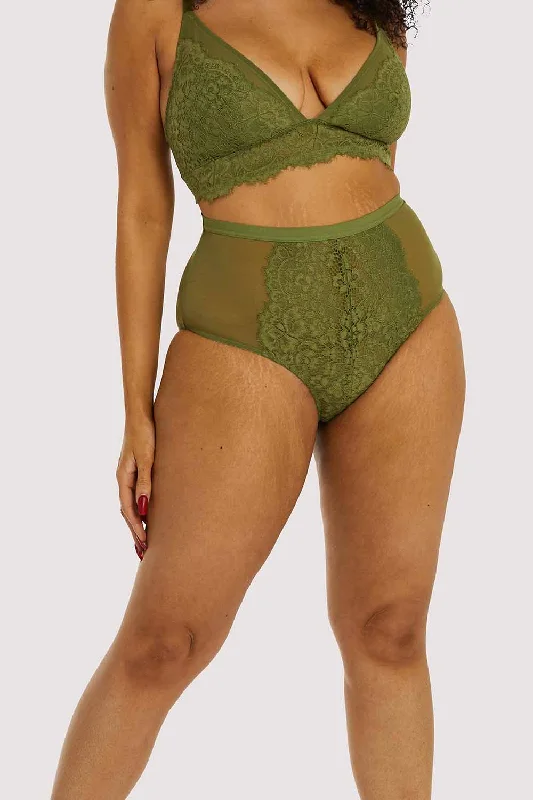 Bra with a plus - size adjustable strap for added comfort​ Bella Olive High Waist Brief