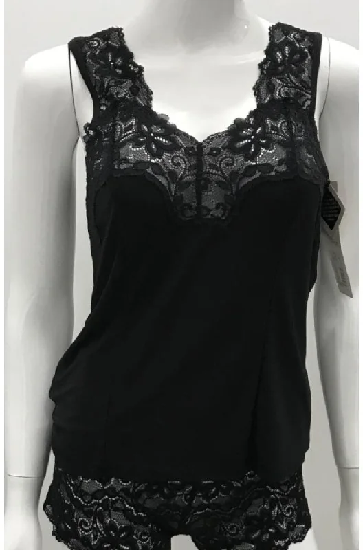 moisture wicking convertible brasSinglet Camisole with Cutaway Lace (Black or White)