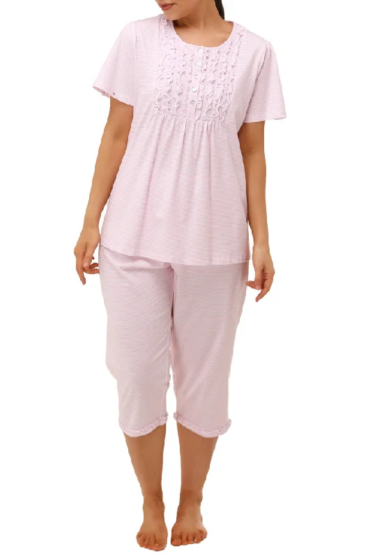 Wild Flowers Cotton PJ Set (Pink) Available in sizes 14-24