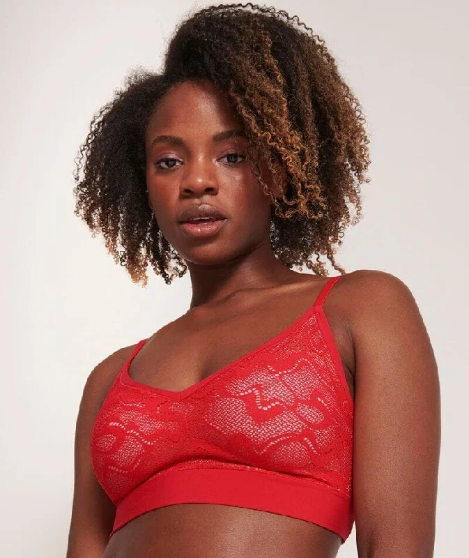 convertible bras with adjustable strapsSloggi Go ALLROUND Non-Wired Padded Lace Bra - Campari