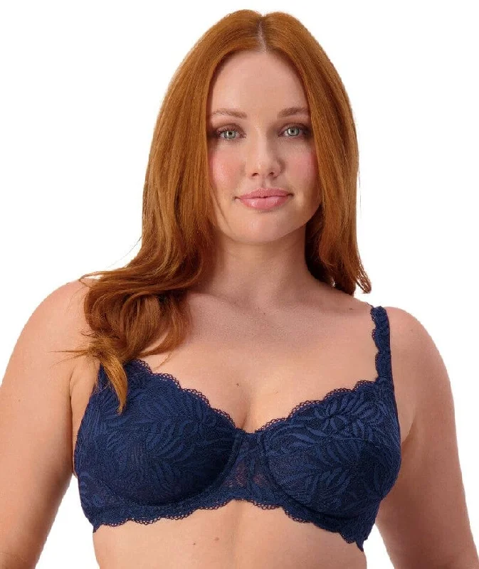 Triumph Essential Lace Balconette Bra - Navy Blue