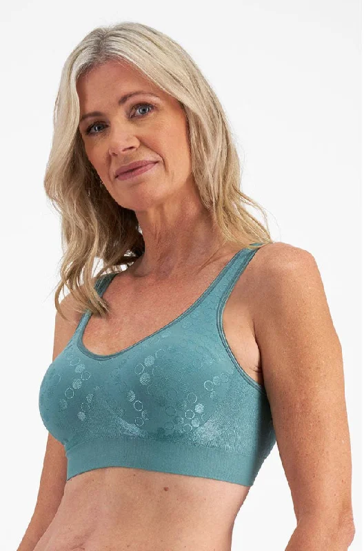 Flex Fit Contour Wirefree  Bra (Teal)