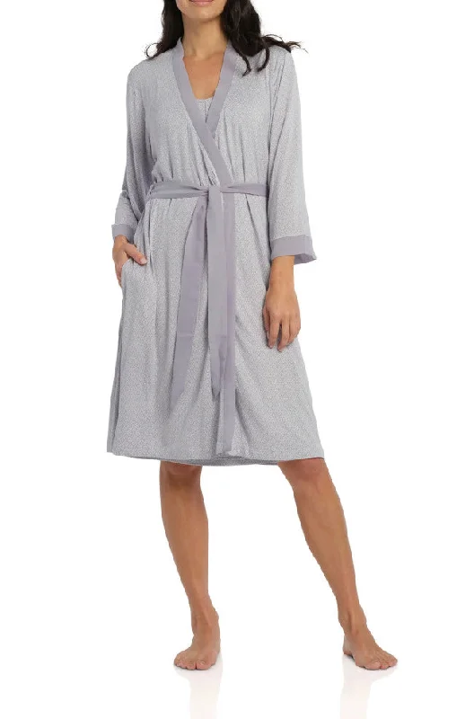 Spring Tile Dressing Gown (Pewter)