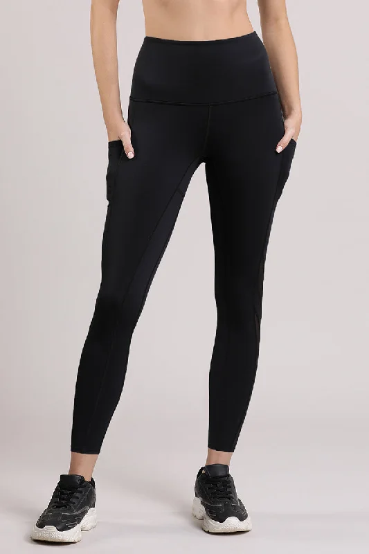 full cup bras for complete coverageEnergize Panelled Tights - Black