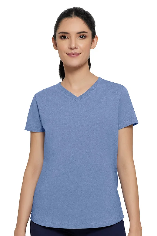 Essential V-neck Tee - Infinity Blue Marl