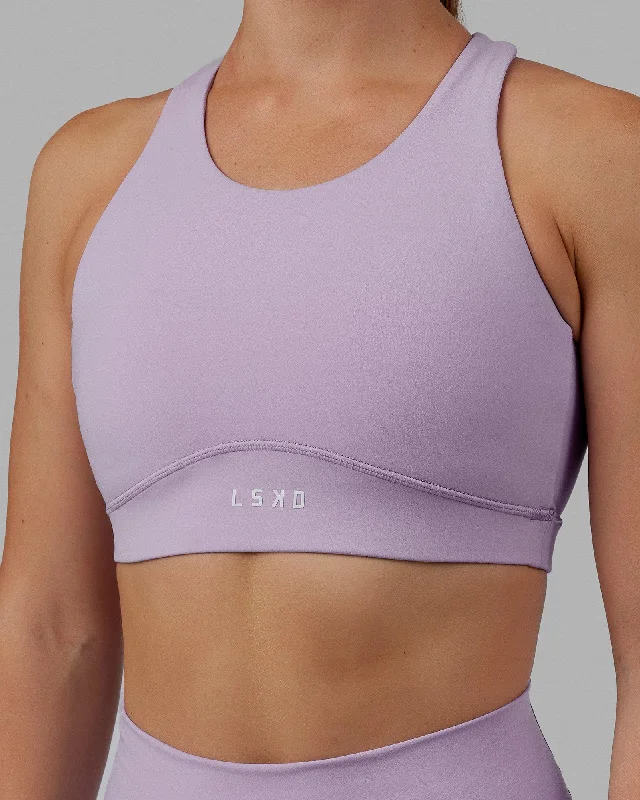 Fusion Sports Bra - Pale Lilac