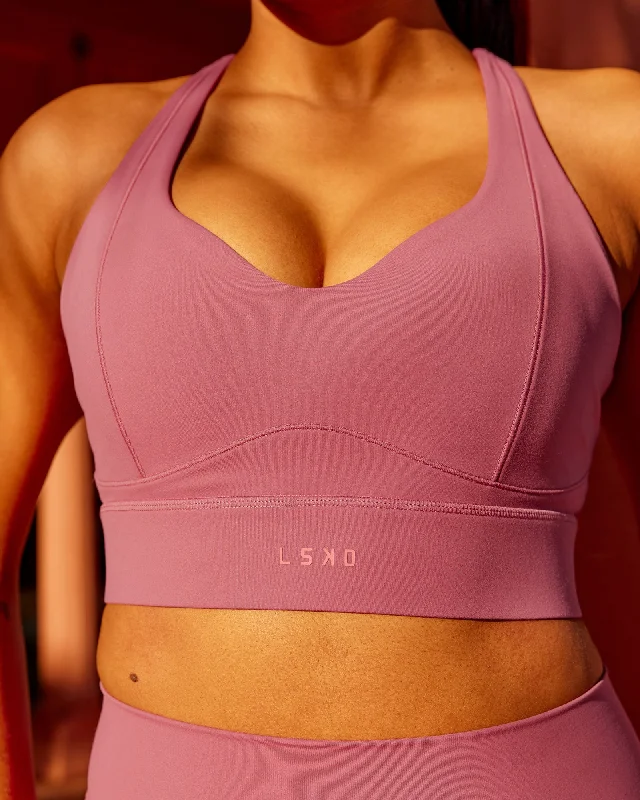 minimizer bras to reduce bust sizeSculpt Sports Bra - Mauve Haze