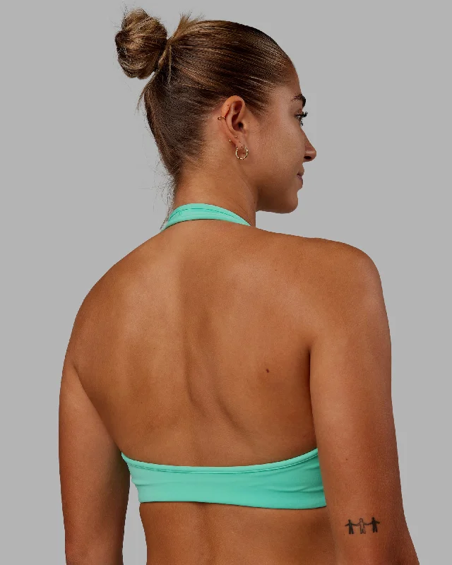 sports bras for high impact workoutsStamina Halter Sports Bra - Cockatoo