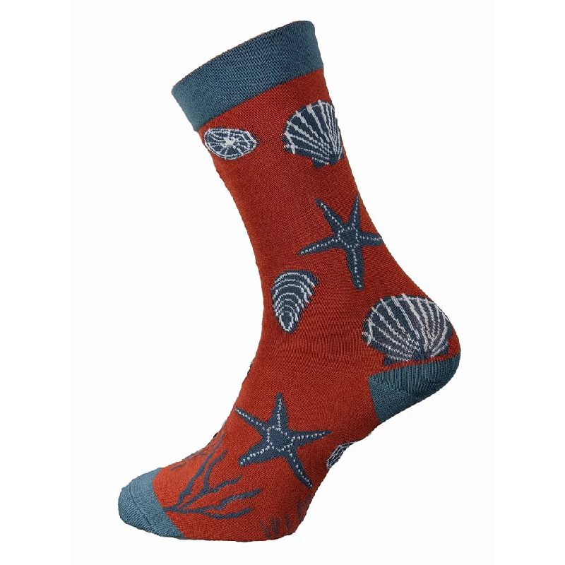 Red Sea Shell Bamboo Socks