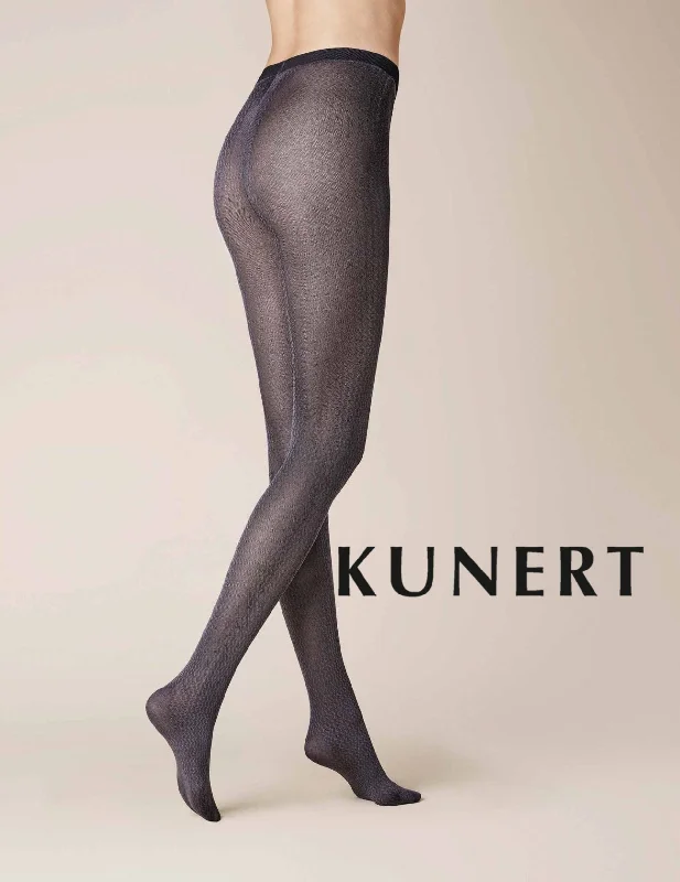 Kunert Zig Zag Tights Aubergine 374510