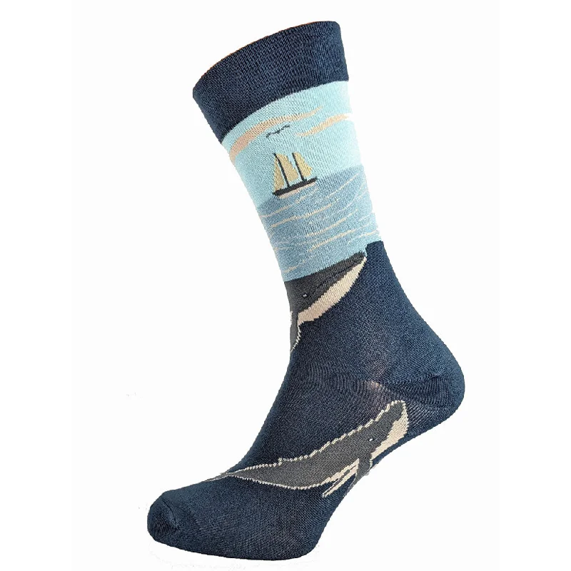 Ocean Whale Bamboo Socks